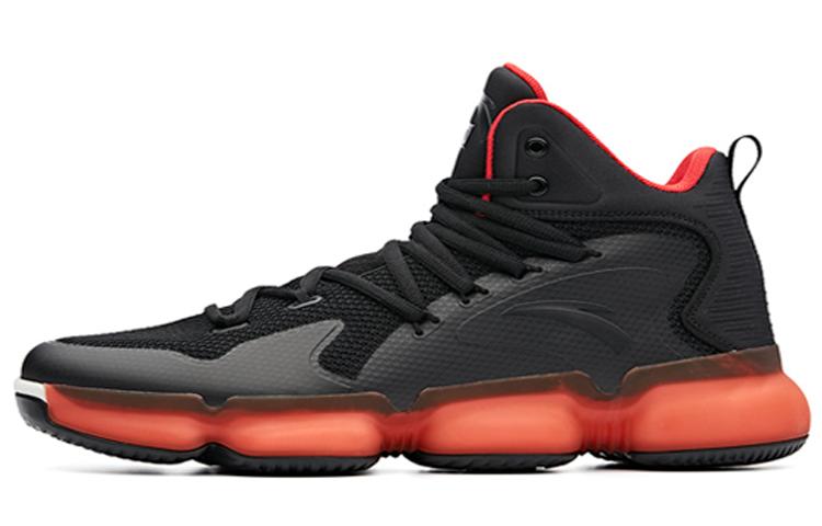 

ANTA SEEED Noble Air Износостойкие противоскользящие баскетбольные кроссовки мужские черно-красные