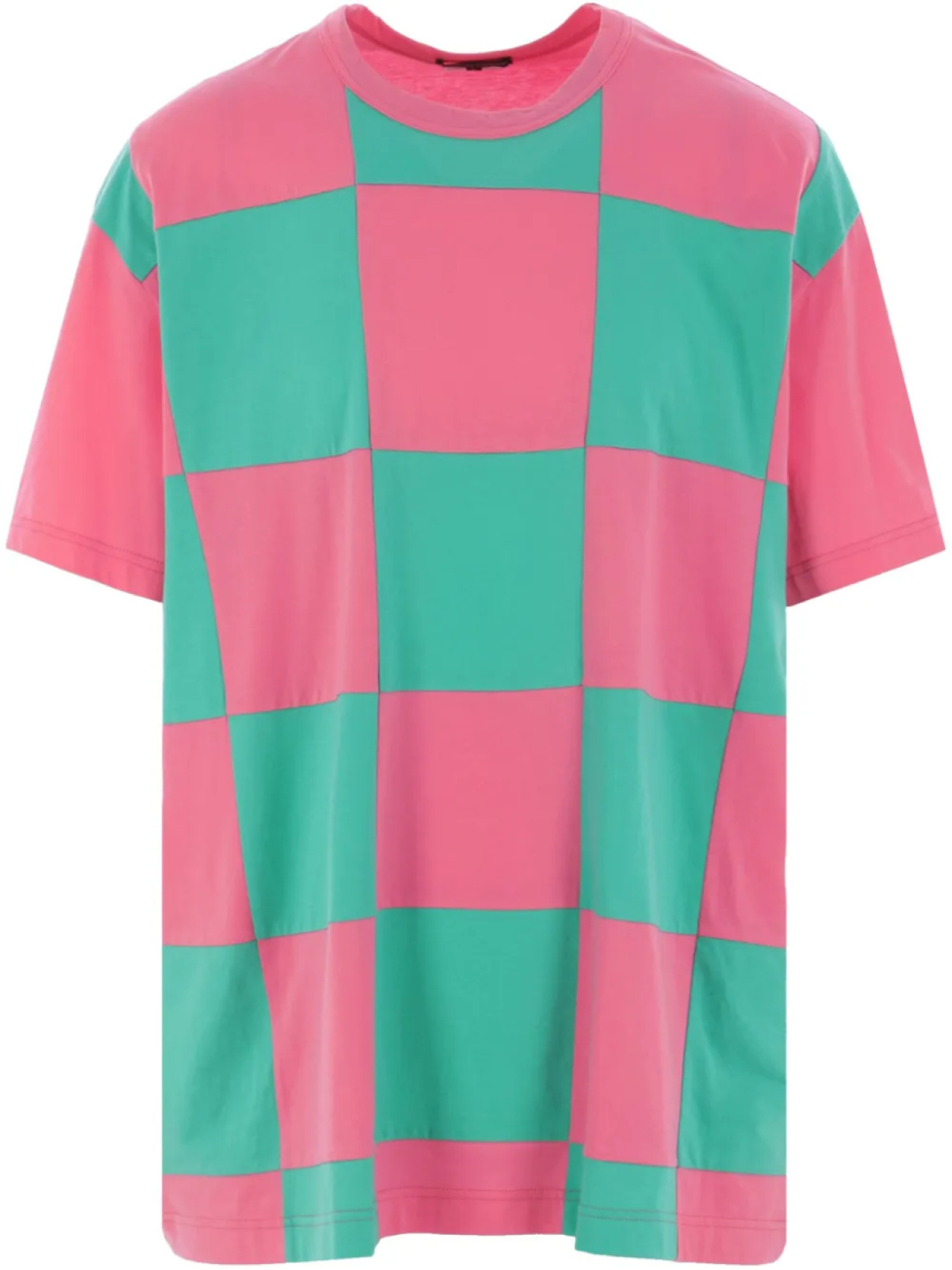 

Футболка Comme des Garçons Homme Plus в клетку, розовый