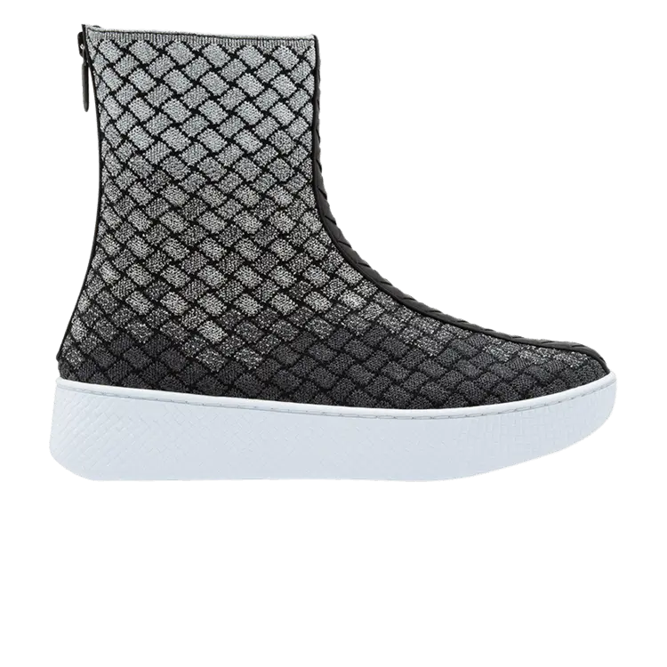 

Ботинки Bottega Veneta Wmns Intrecciato Boot Antique Silver, серебряный