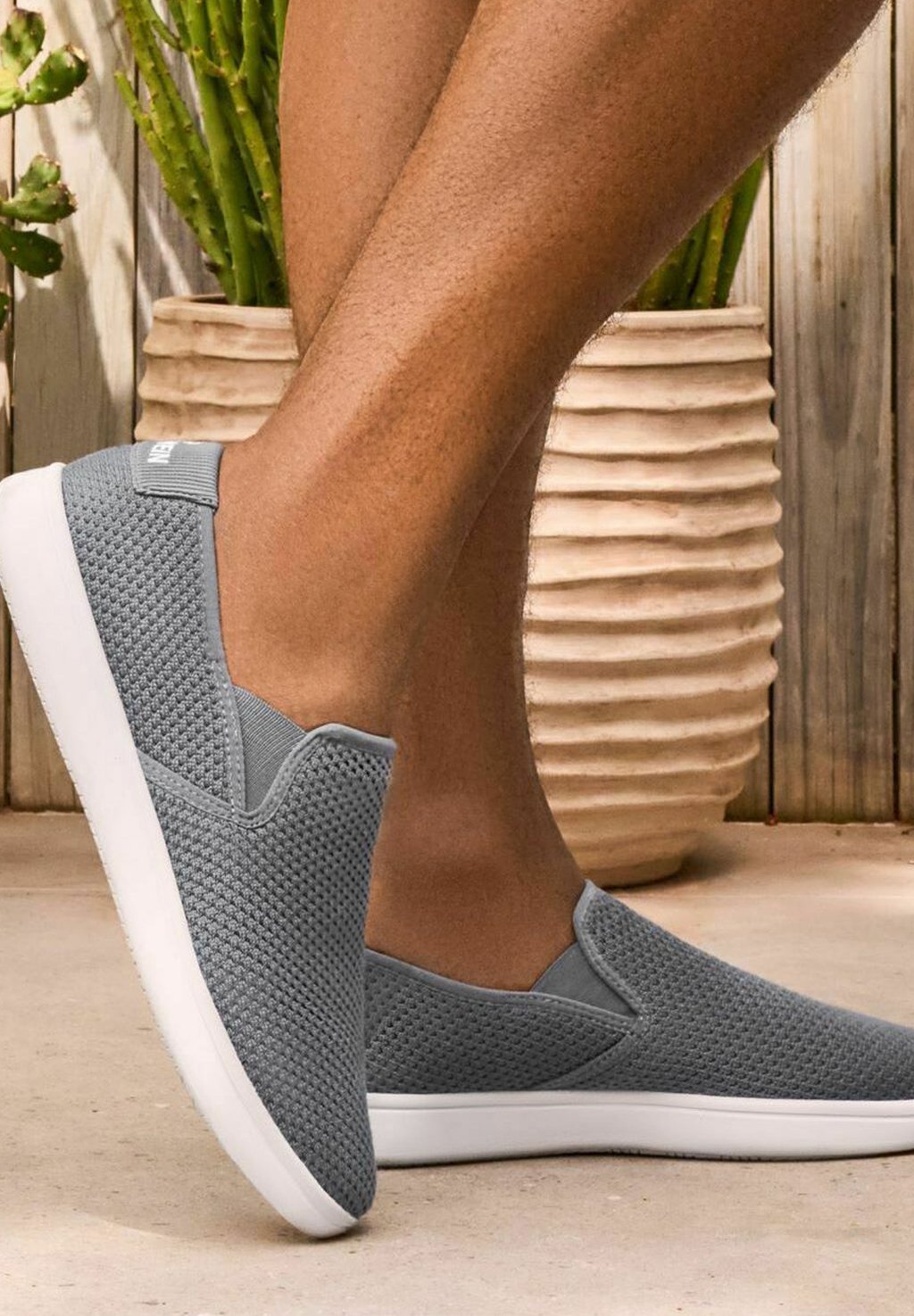 

Кроссовки WOOD SNEAKER SLIP-ON - Slip-ons Giesswein, серый