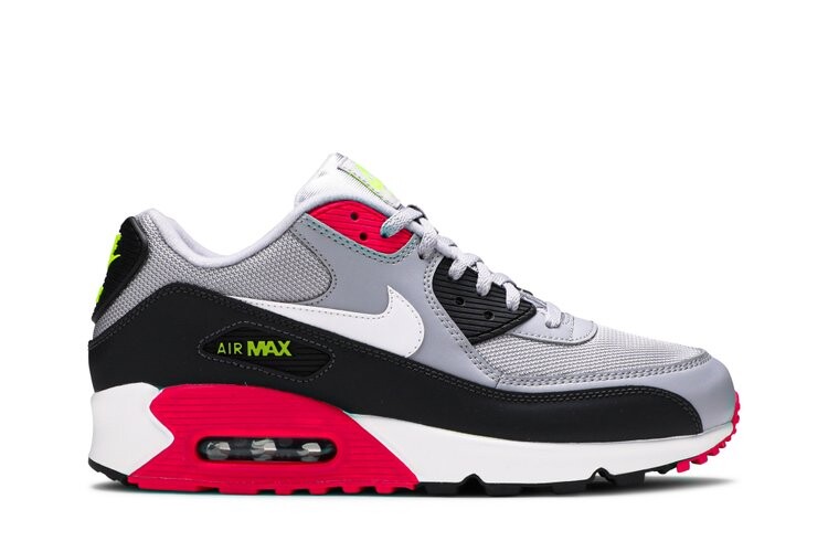 

Кроссовки Nike Air Max 90 Essential 'Wolf Grey Rush Pink', серый