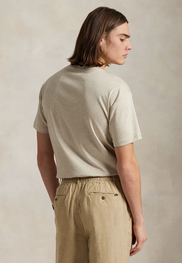 Облегающая футболка из мягкого хлопка, базовая футболка. Polo Ralph Lauren, Expedition Dune — фото 3
