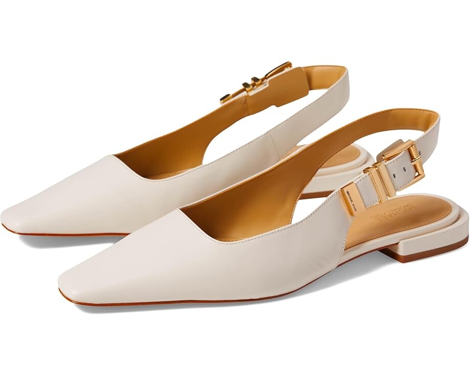 

Туфли на плоской подошве MICHAEL Michael Kors Darrington Sling Flat, цвет Light Cream