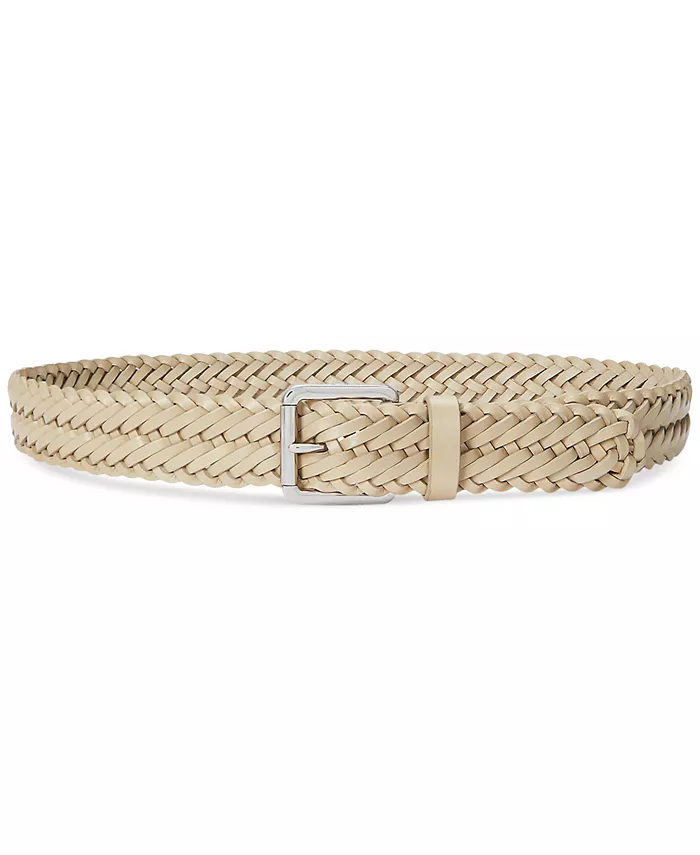 

Плетеный кожаный ремень Vachetta Lauren Ralph Lauren, коричневый/бежевый