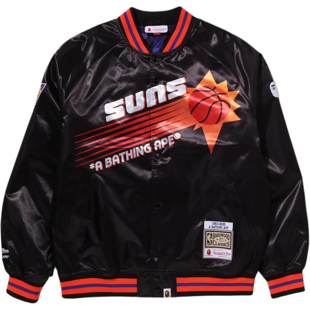 

Куртки и пальто Mitchell & Ness X NBA Collaboration Phoenix Suns FW25 мужские A BATHING APE, черный