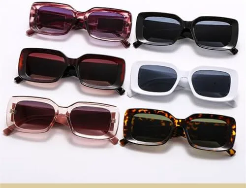 

Женские солнцезащитные очки прямоугольной формы в винтажном стиле, маленькая оправа, классические черные квадратные очки для женщин, модель 2026 года MTZJH, Pink