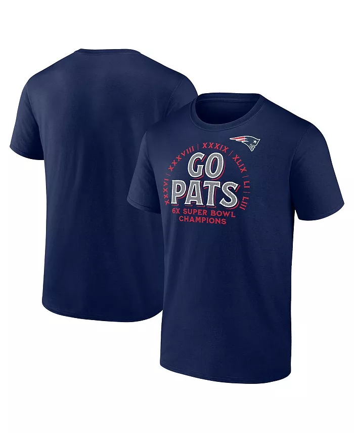 

Мужская футболка New England Patriots Hometown Offensive Drive в темно-синем цвете Fanatics