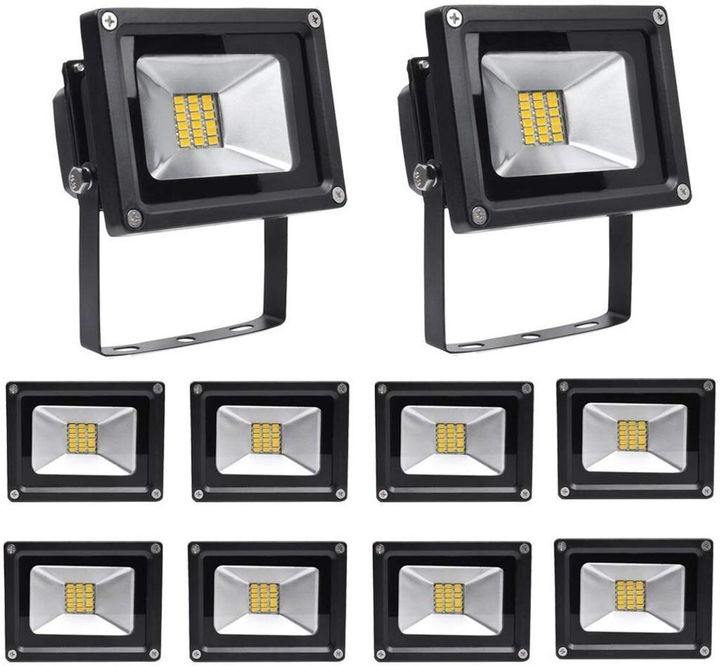 

Greenmigo 10x 20W SMD прожектор теплый белый черный алюминиевый корпус IP65 водонепроницаемый светодиодный светильник настенный светильник прожектор заливающее освещение светодиодный садовый светильник уличный стальной