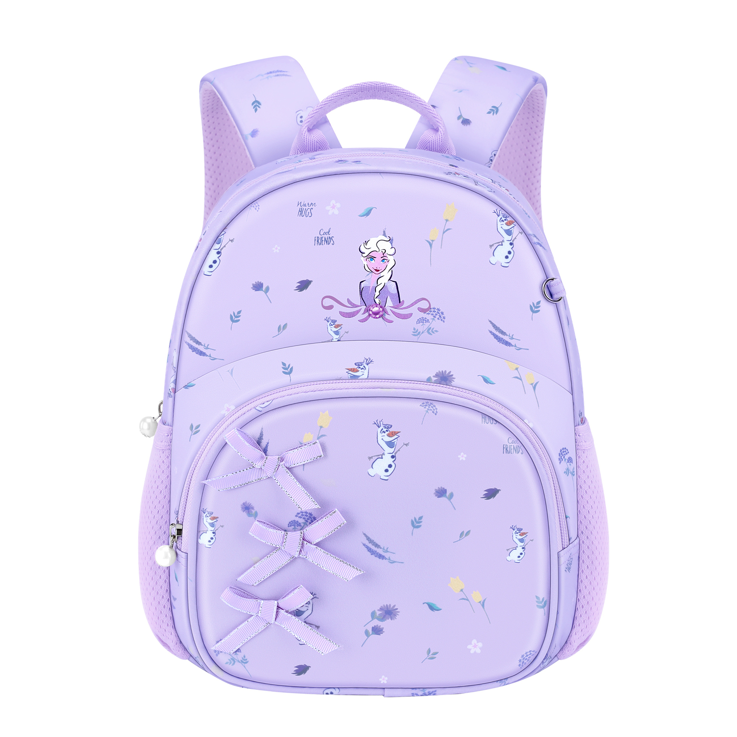 

Disney Женская фиолетовая студенческая сумка из полиэстера серии Frozen, Frozen purple