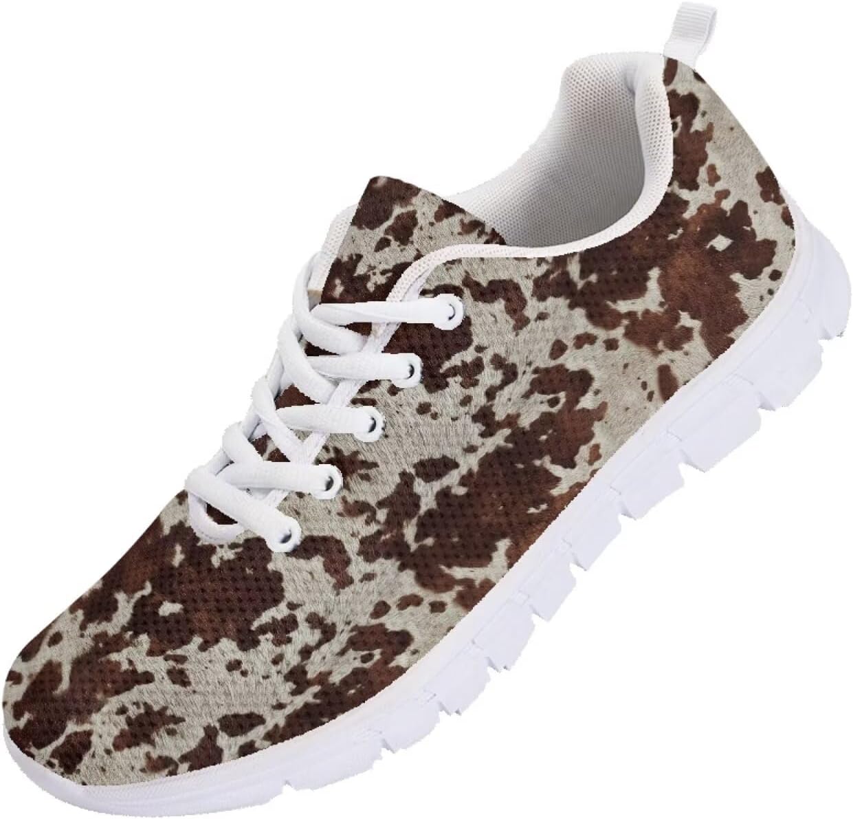 

Кроссовки Funnydude Funny Print для мужчин, легкие и дышащие, удобные кроссовки для спортзала, Brown Cow Print