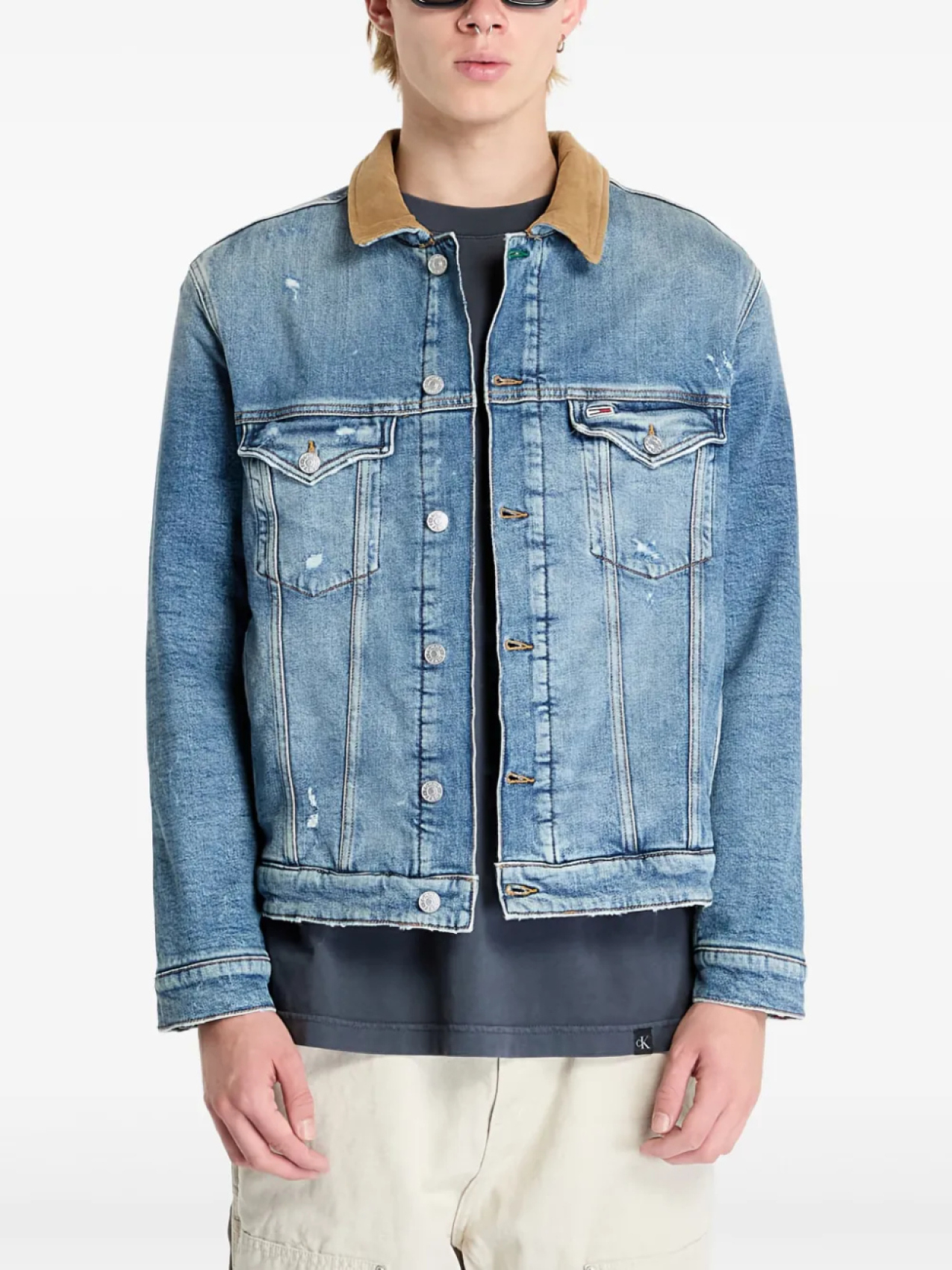 

Tommy Jeans джинсовая куртка Ryan Teddy Regular, синий