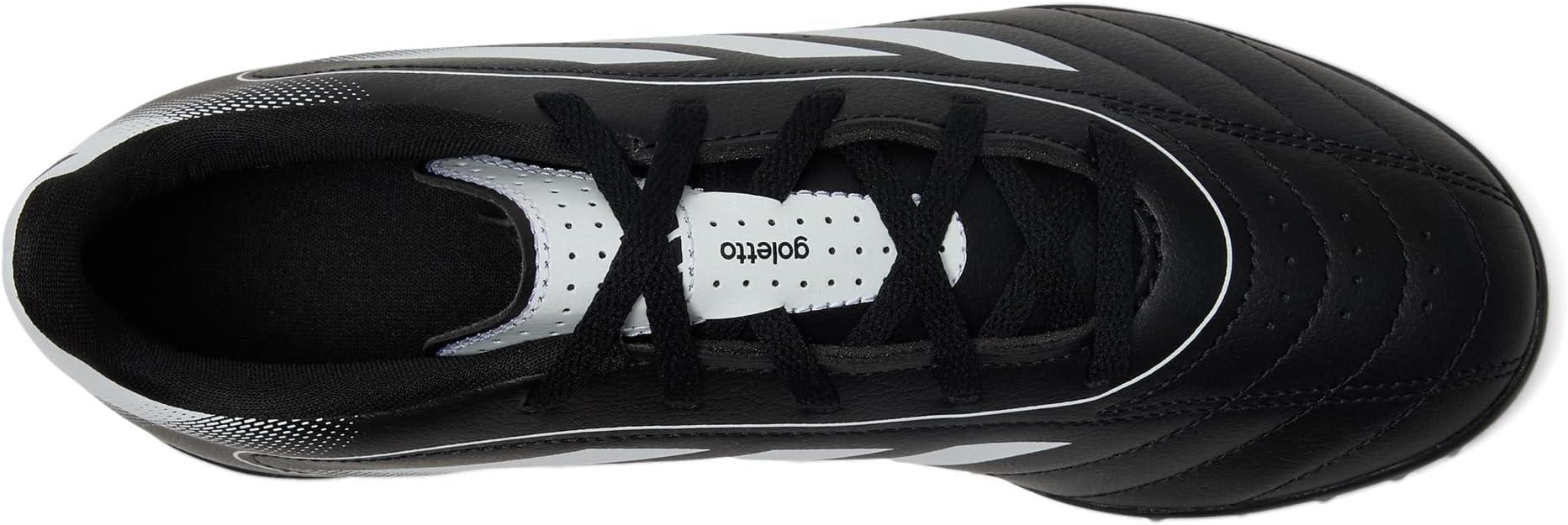 Кроссовки adidas Kids Goletto Ix Turf Soccer Cleats, цвет Black/White/Black — фото 2