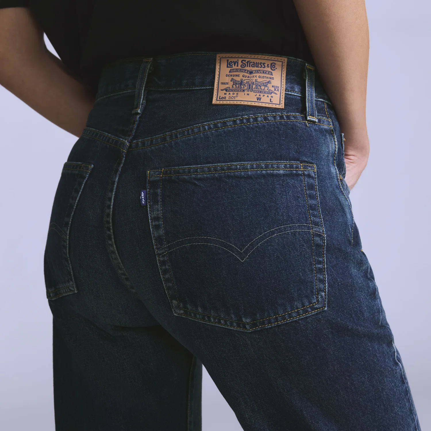 Женские джинсы 501 в стиле 70-х Levi's, Dark Wash — фото 3