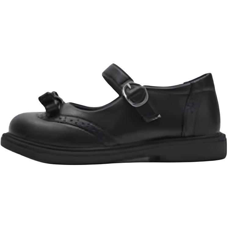 

Детские кожаные туфли с противоскользящей подошвой и устойчивостью к истиранию BALABALA, черный