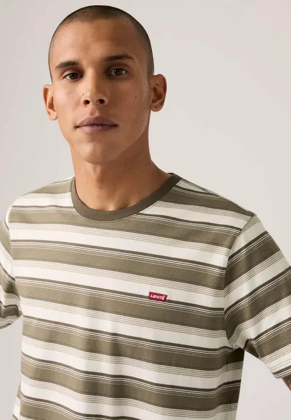 Оригинальная футболка с принтом Levi'S, Jen Stripe Maitake Brown — фото 4