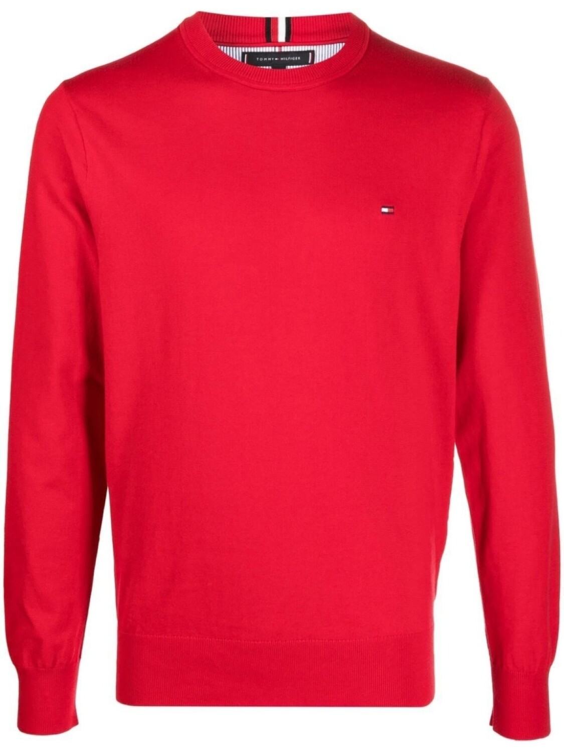 

Tommy Hilfiger джемпер тонкой вязки с вышитым логотипом, красный