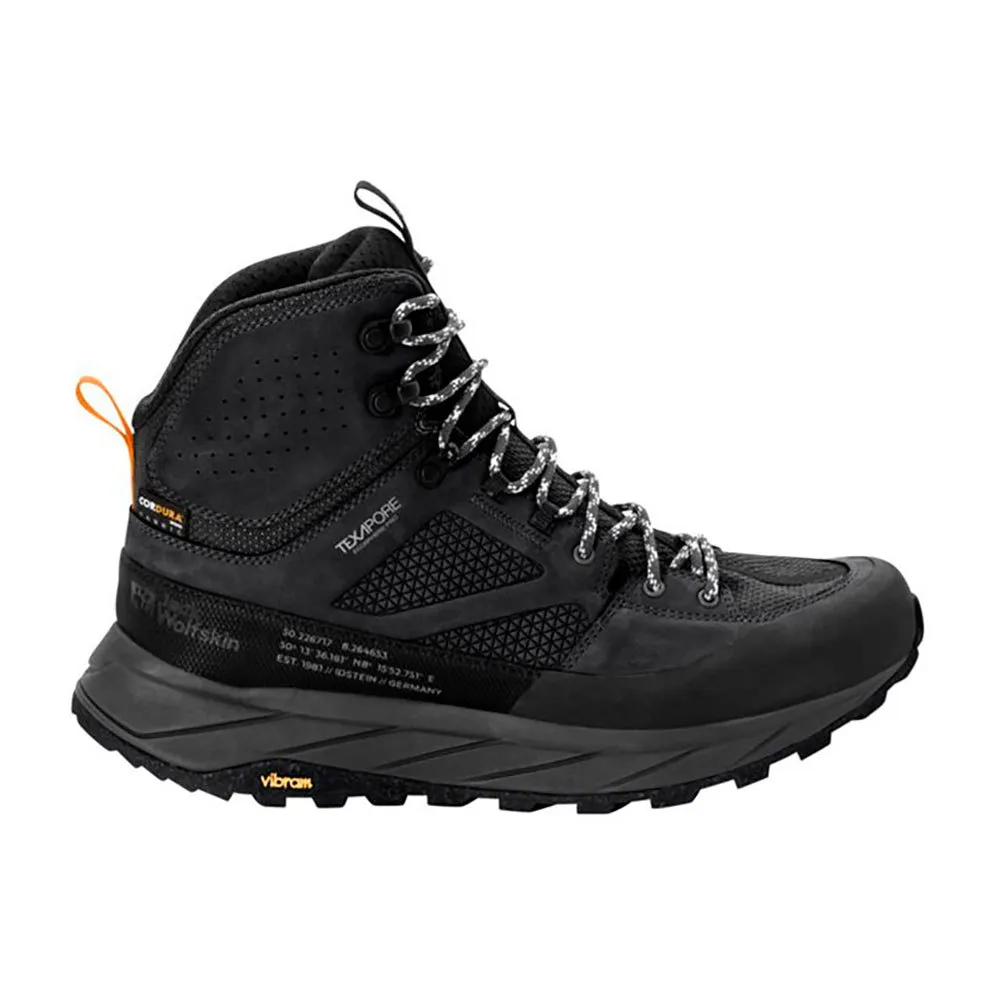 

Треккинговые ботинки Jack Wolfskin Terraquest Texapore Mid, черный