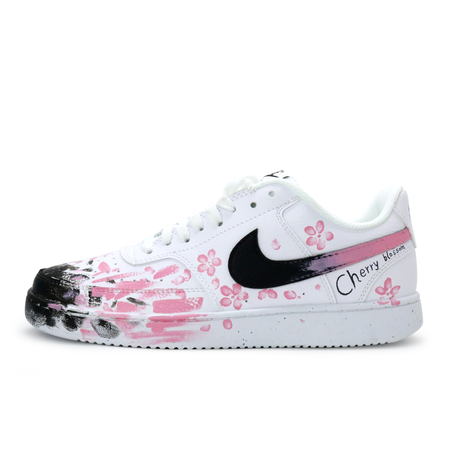 

Nike Кроссовки Court Vision 1 мужские низкие розово-черные, цвет Pink