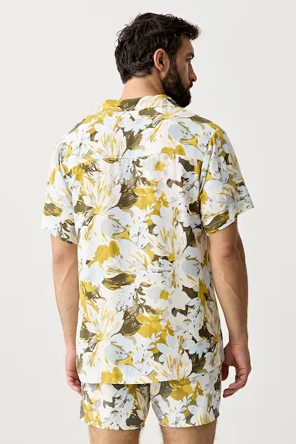 Пляжная рубашка Beach Shirt BOSS, желтый — фото 3
