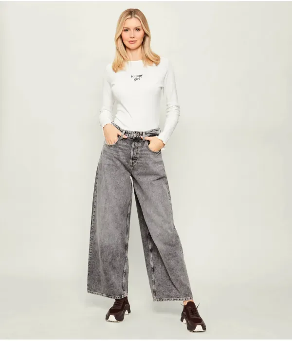 Блузка STAR slim fit Tommy Hilfiger, экрю — фото 2