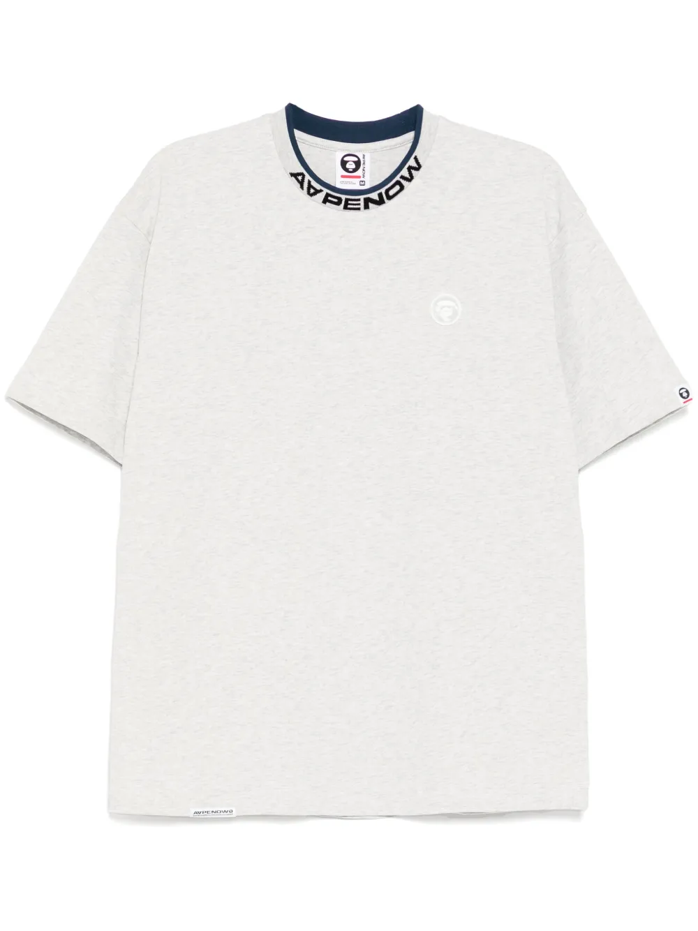 

Футболка с логотипом AAPE BY *A BATHING APE, серый