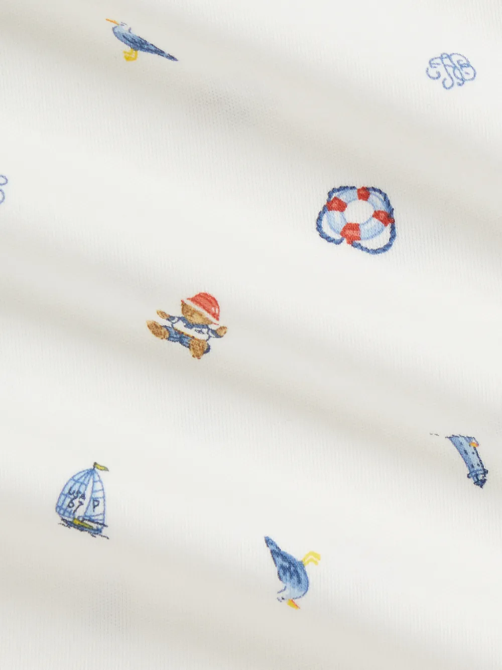 Комбинезон с принтом Polo Bear Polo Ralph Lauren Kids, белый — фото 3