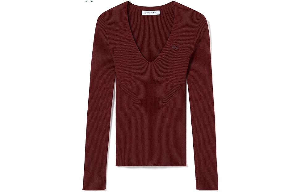 

LACOSTE Женский свитер, цвет Burgundy wine-red