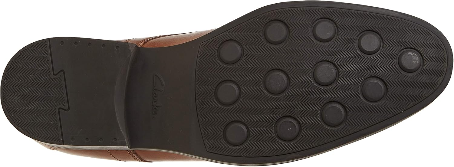Мужские оксфорды Clarks Whiddon Cap, Dark Tan Lea — фото 4