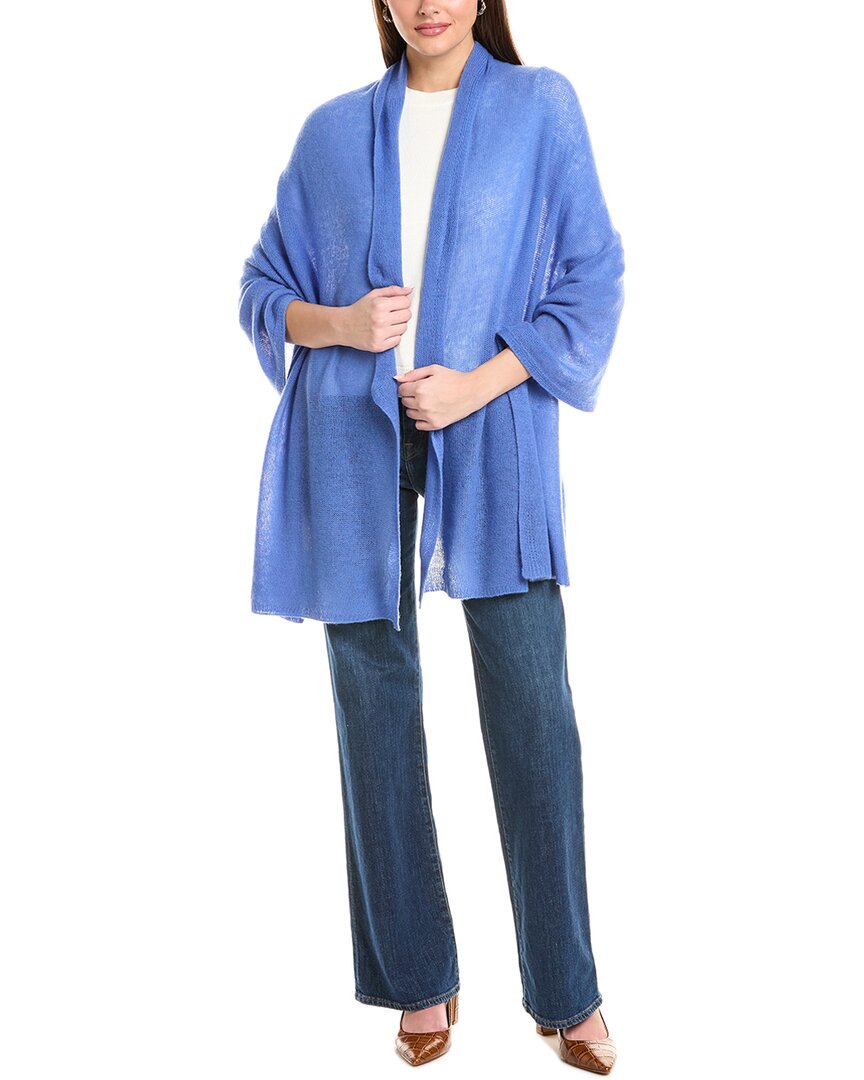 

Кашемировый шарф Louisa Perini Amicale Cashmere, синий
