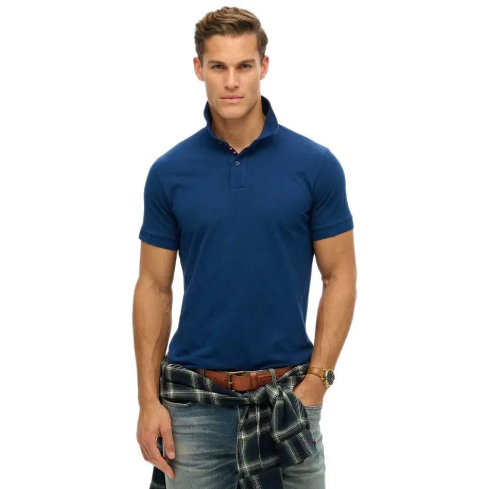 

Поло с коротким рукавом Superdry City Pique, синий