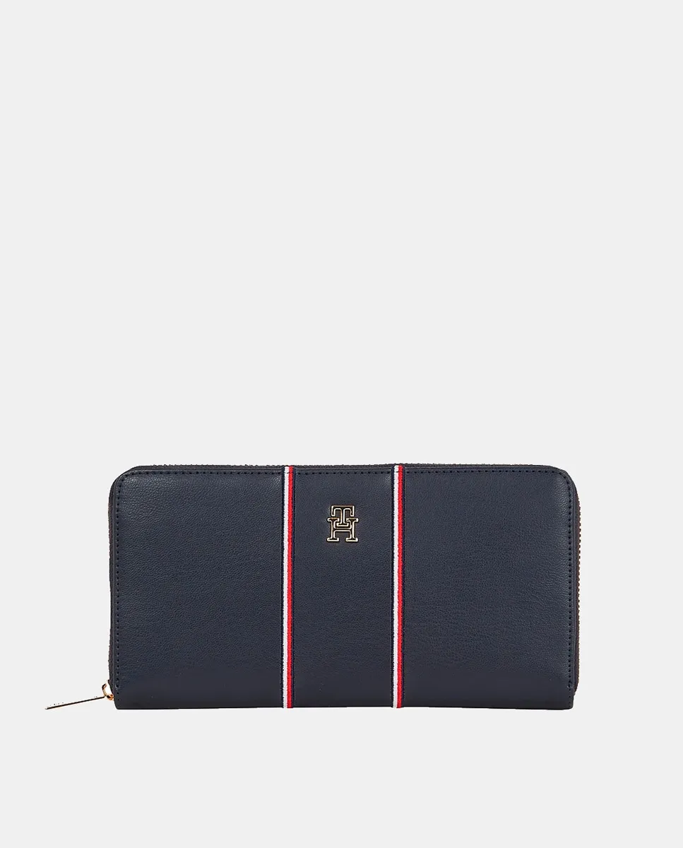

большой кошелек темно-синего цвета Tommy Hilfiger