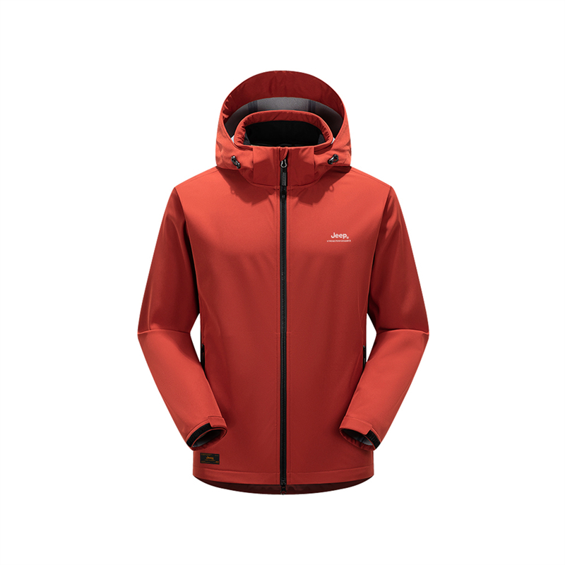 

Ветровка Outdoor Casual Unisex водонепроницаемая, дышащая, износостойкая, утепленная, легкая Jeep, red