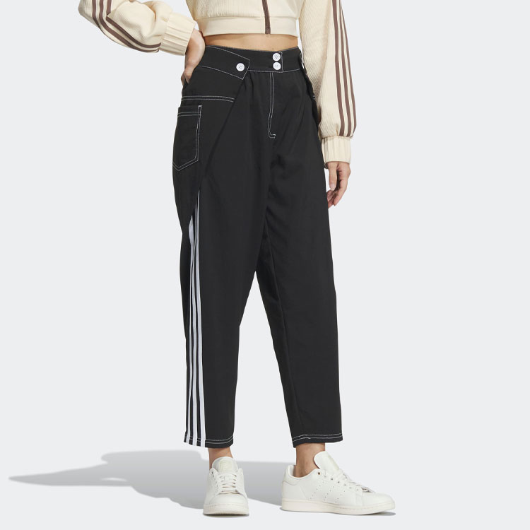 Adidas Originals HAREM вязаные спортивные штаны женские черные — фото 4