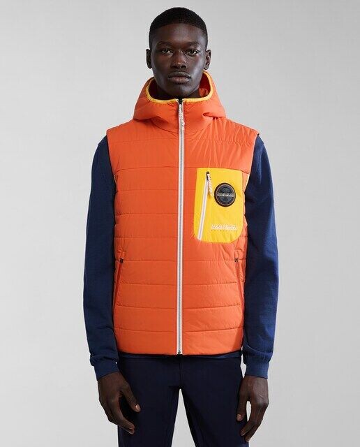 

Мужской жилет A-Huron со стеганой молнией Napapijri, оранжевый