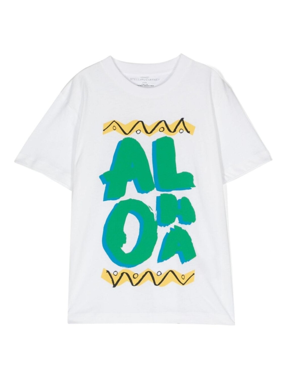 

Stella McCartney Kids футболка Aloha Lettering, белый