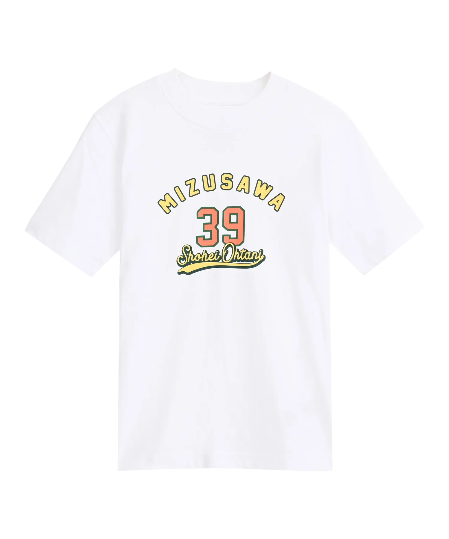 Детская футболка с коротким рукавом New Balance Shohei Ohtani Memories 39 Mizusawa белая — фото 2