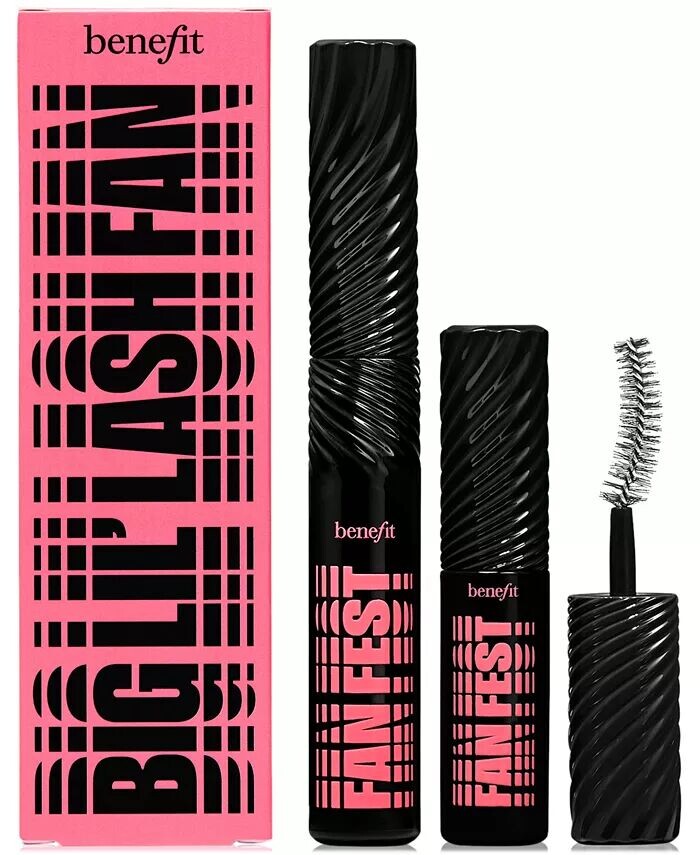 

2 шт. Набор туши для ресниц Big Lil' Lash Fan, придающей объем и объем Benefit Cosmetics