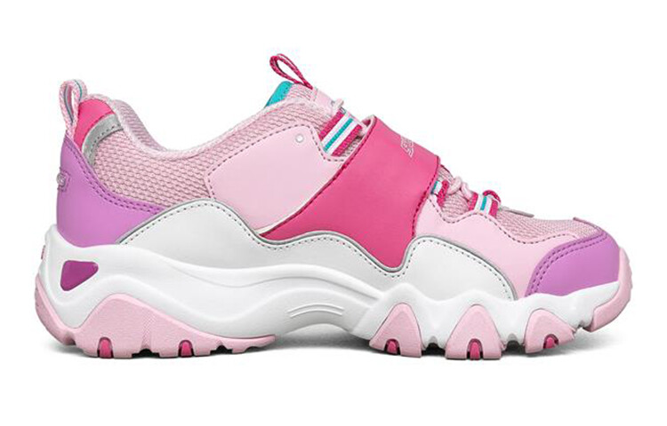 Кроссовки детские серии D"LITES GS Low-top Фиолетовый/розовый/белый Skechers — фото 2