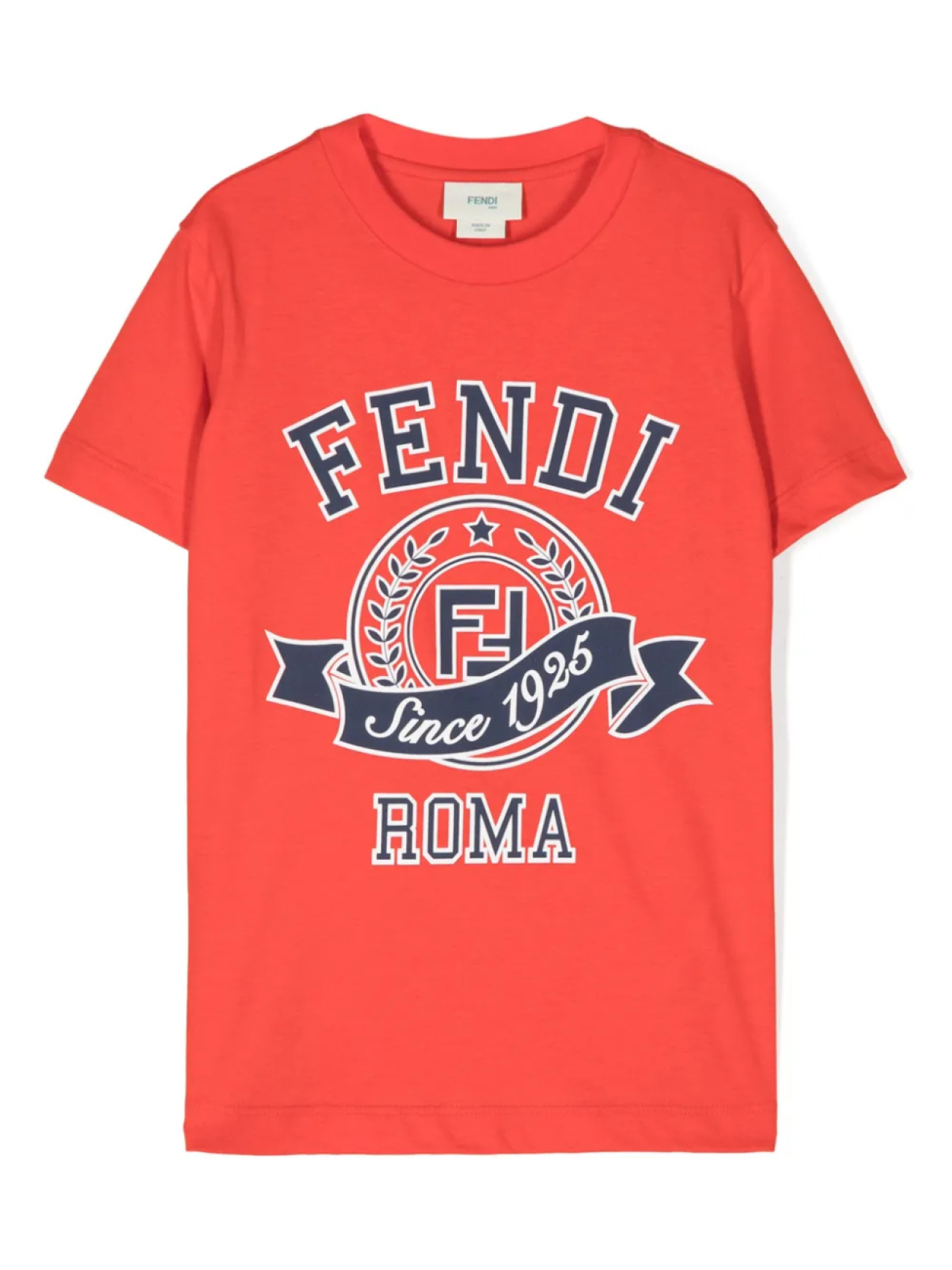 

Футболка с логотипом Fendi Kids, оранжевый