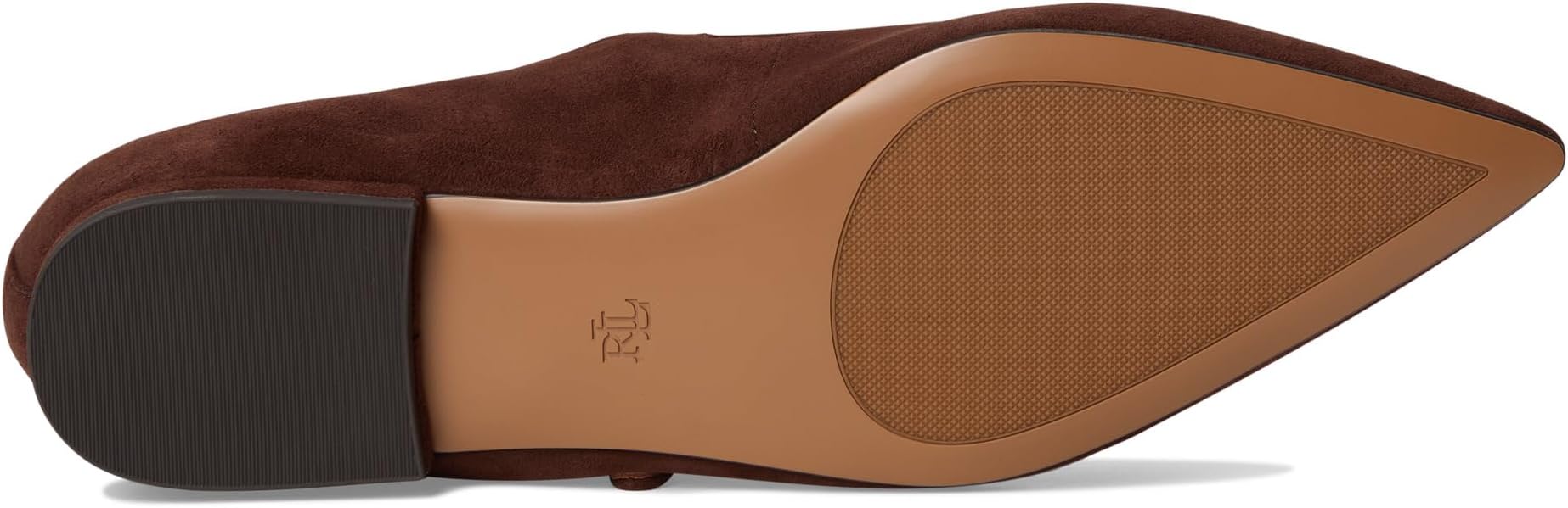 Балетки Lauren Ralph Lauren Londyn Suede Mary Jane, цвет Dark Hickory — фото 3