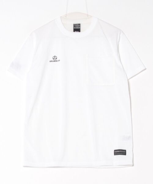 

Футболка с шестиугольным логотипом, тесьмой по швам и карманом GRANDE FOOTBALL PRODUCTS, белый/черный