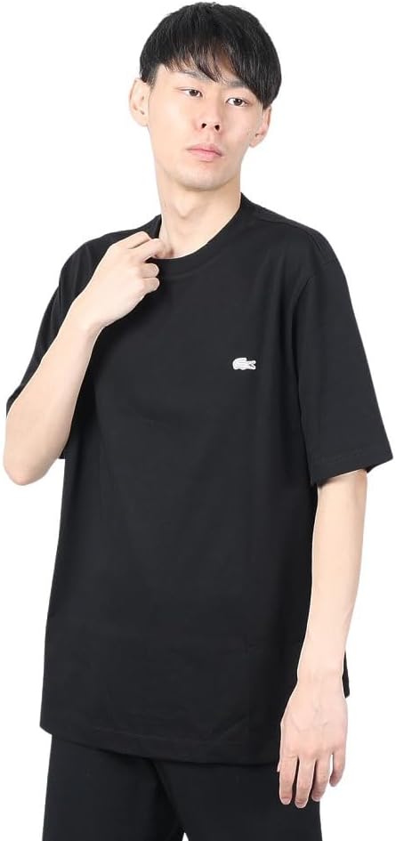 

Футболка LACOSTE с принтом на спине. Базовая футболка для мужчин, черный