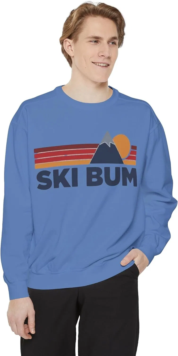 Толстовка Ski Bum, зимний лыжный джемпер, пуловер Mountain Lover, для сноубордиста GENERIC, синий — фото 2