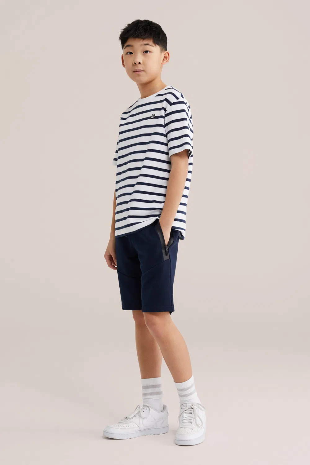Обычные брюки We Fashion, Marine Blue — фото 4