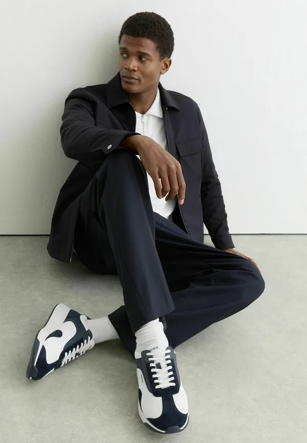 Кроссовки emmett bonded running low стандартной посадки Reiss, Navy/White
