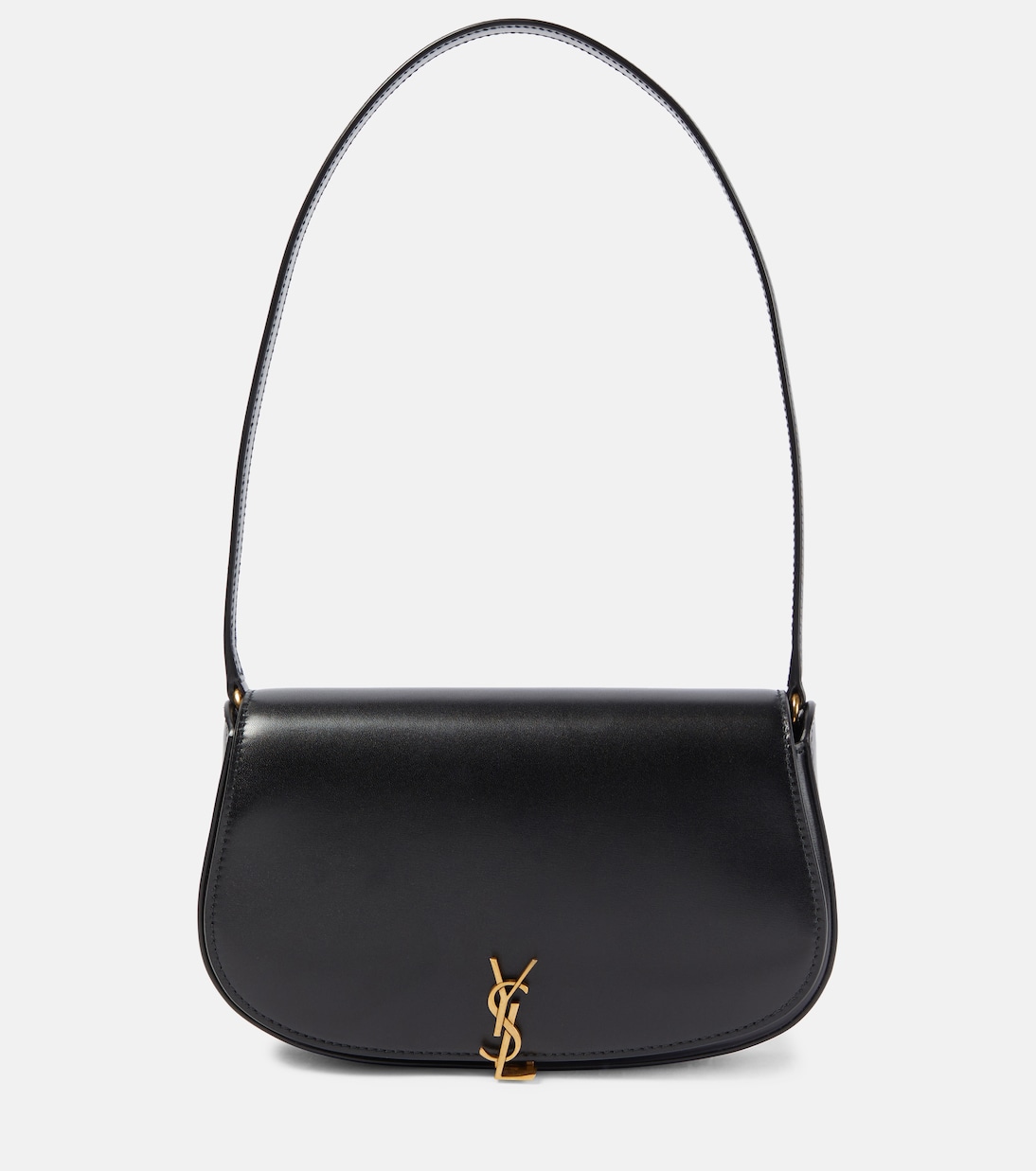 

Вольтер мини кожаная сумка через плечо Saint Laurent, нуар