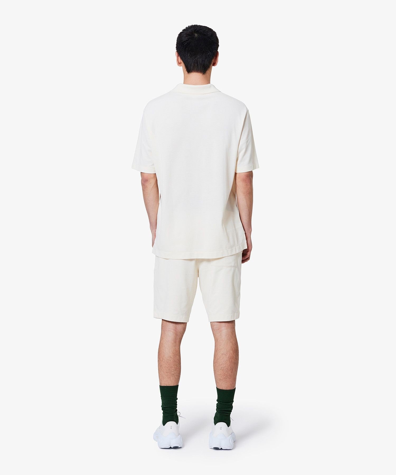 Комплект шорт/полубрюк Lacoste L.12.12 из пике, off белый — фото 2