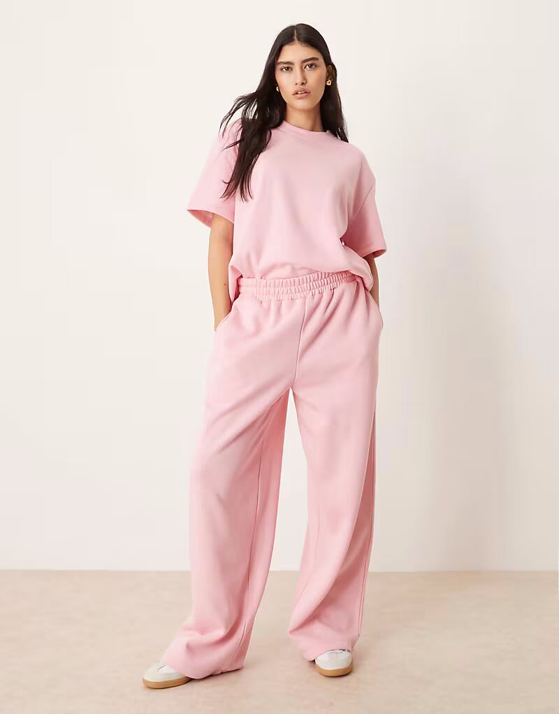 

Широкие джоггеры ASOS DESIGN coord пастельно-розового цвета