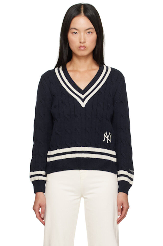 

Синий свитер Yankees Serif Cable Knit Edition '47 Sporty & Rich