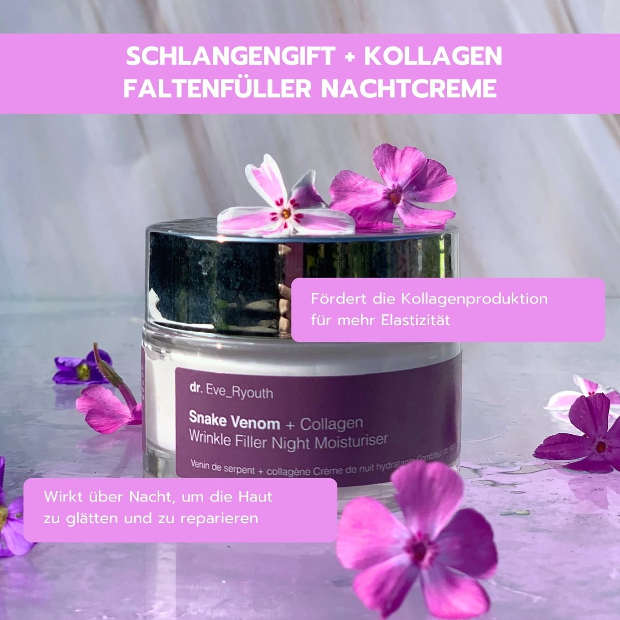 Крем для лица Everyouth — Schlangengift + kollagen faltenfüller nachtcreme , количество — фото 2